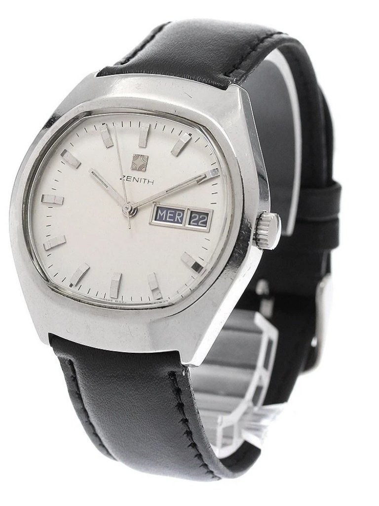 Zenith Surf 010010345 DayDate Vintage Silver Dial Automatic Mens956720